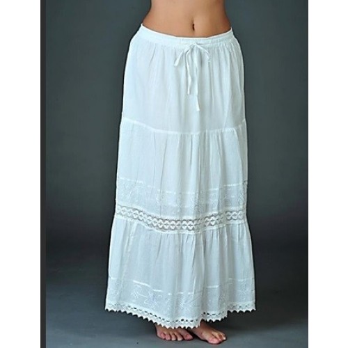    FALDA T-U LARGA BLANCA INDIANO