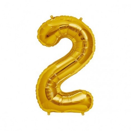 $E GLOBO 34" FOIL FORMA N2 METAL ORO