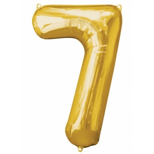 $E GLOBO 34" FOIL FORMA N7 METAL ORO