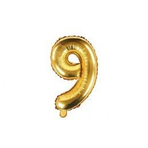   GLOBO 34" FOIL FORMA N9 METAL ORO