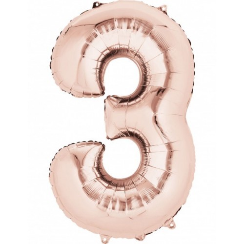  GLOBO 34" FOIL FO N3 META ROSA ORO