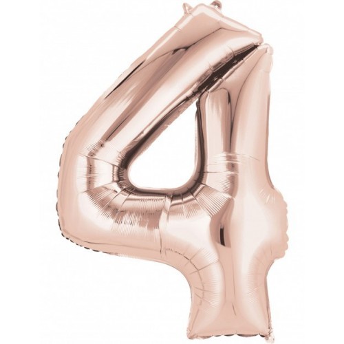  GLOBO 34" FOIL FO N4 META ROSA ORO