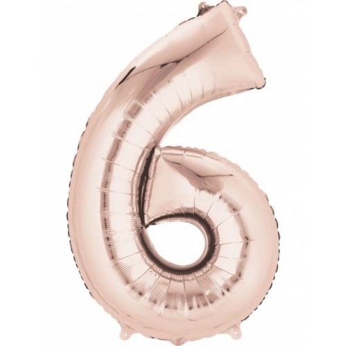  GLOBO 34" FOIL FO N6 META ROSA ORO