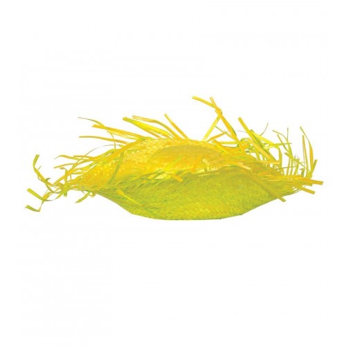    SOMBRERO PAJA AMARILLO DESPUNTADO