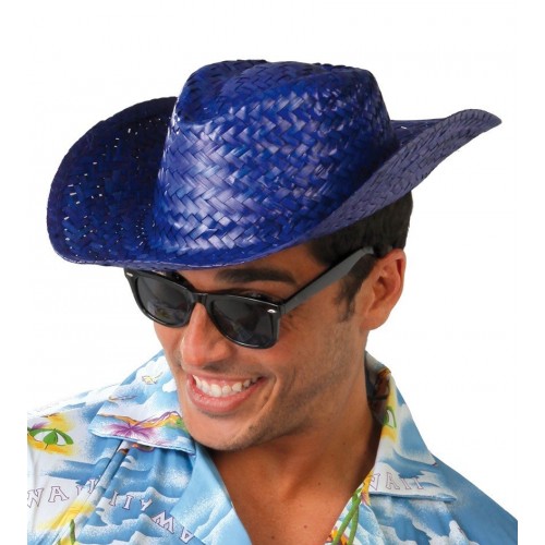 $D   SOMBRERO PAJA AZUL