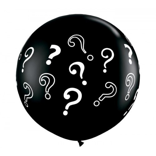 2 GLOBOS JUMBO 3FT NEGRO ? 95CM