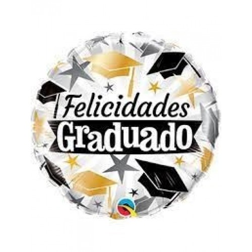 GLOBO 18" FOIL FELIZ GRADUADO