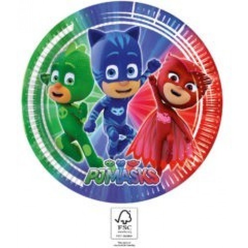   8 PLATOS PJMASKS 23CM