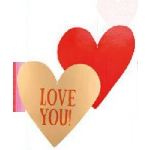 SILUETA FORMA CORAZON LOVE YOU 30X29CM