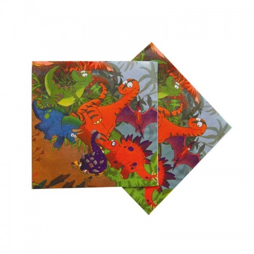   20 SERVILLETAS DINO 33CM