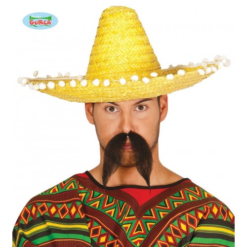    SOMBRERO  MEXICANO AMARILLO 45CM