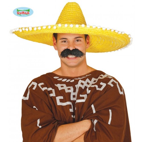   SOMBRERO MEXICANO AMARILLO 60CM