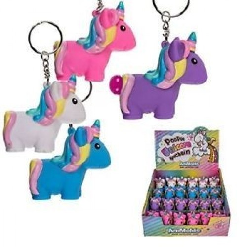LLAVERO UNICORNIO SQUEEZE POP SURT 6CM
