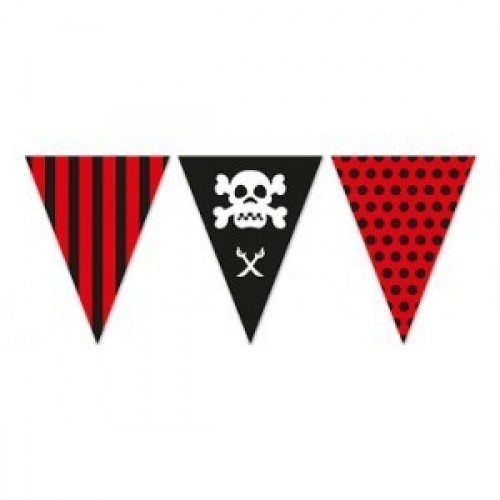  BANDERIN TRIANGULO PIRATA 5MT