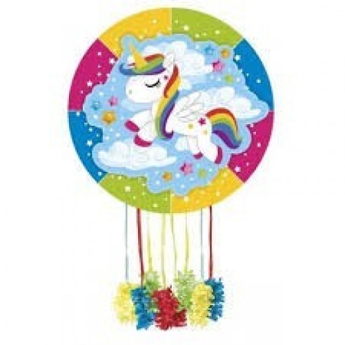   PIÑATA REDONDA UNICORNIO 44X44CM