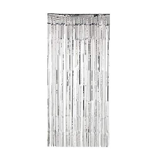  CORTINA FLECO METAL PLATA 1X2,40MT