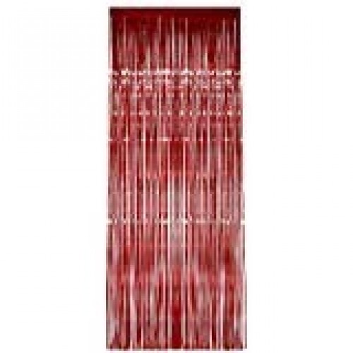   CORTINA FLECO METAL ROJA 1X2,40MT