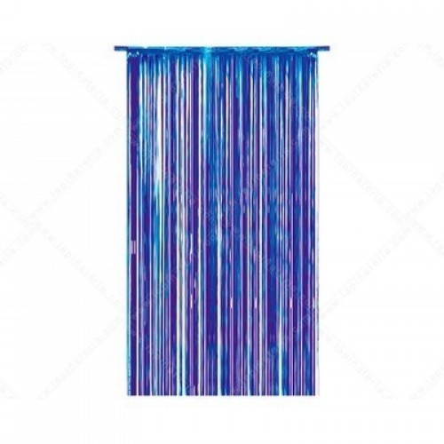   CORTINA FLECO METAL AZUL 1X2,40M