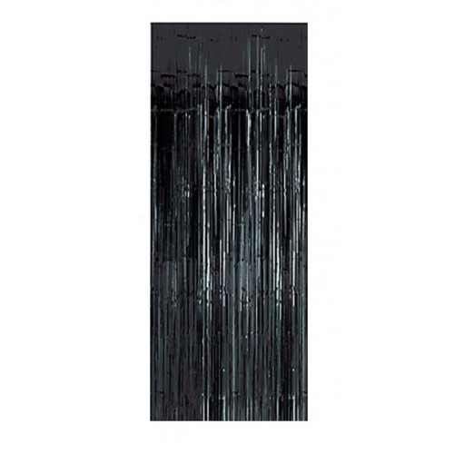  CORTINA FLECO METAL NEGRA 1X2,40MT
