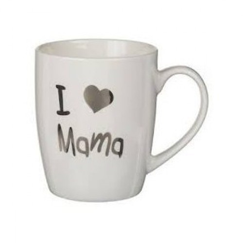 TAZA PORCELANA I LOVE MAMA 10X8CM