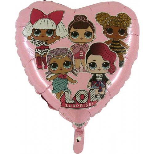  GLOBO 18" FOIL CORAZON LOL SURPRISE
