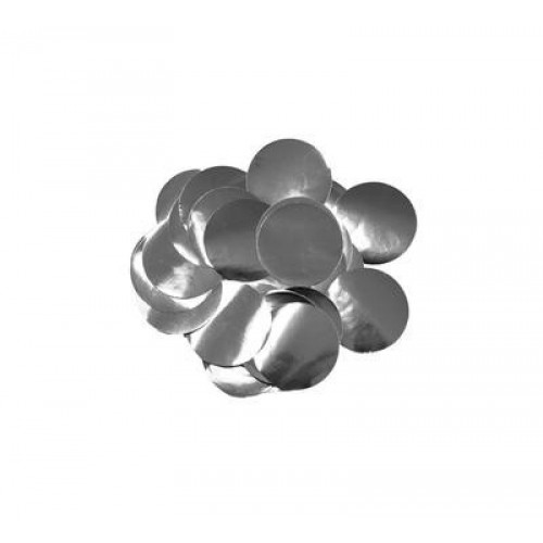 $E PAQ.CONFETI 10MM METAL PLATA 14GR