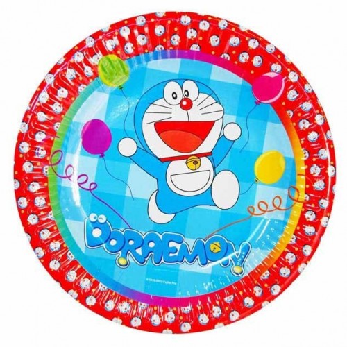 $  10 PLATOS DORAEMON 20CM