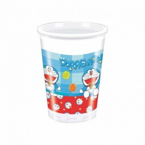 $D  10 VASOS PL DORAEMON 200ML