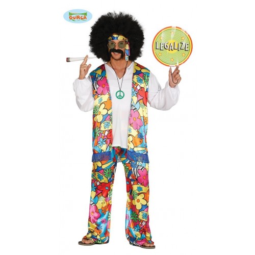 DISFRAZ T-L HIPPIE RAINBOW
