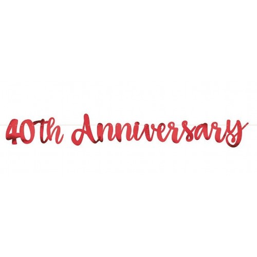 GUIRNALDA ROJO 40TH ANNIVERDARY 1,52MT