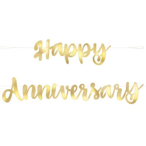 GUIRNALDA ORO HAPPY ANNIVERSARY 1,82MT