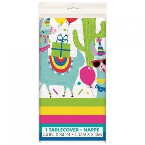  MANTEL LLAMA CUMPLE 137X213CM