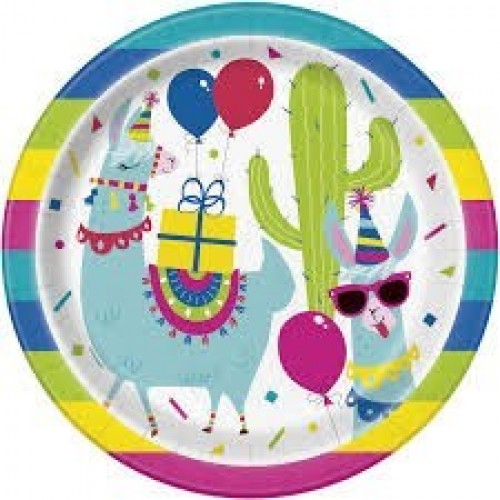  PAQ.8/U PLATO LLAMA CUMPLE 22,86CM