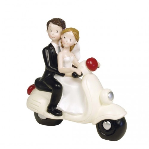 FIGURA NOVIOS MOTO 16CM