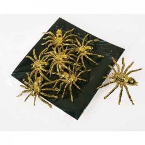   8  ARAÑA METAL ORO