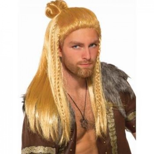 PELUCA VIKINGO GUERRERO LARGA RUBIA