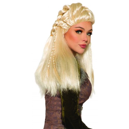 PELUCA GUERRERA VIKINGA RUBIA