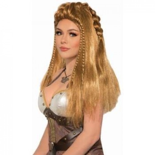 PELUCA GUERRERA VIKINGA MARRON