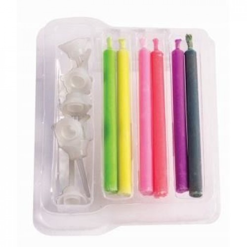 PAQ.6/U VELA SOPORTE LLAMA COLOR VELA
