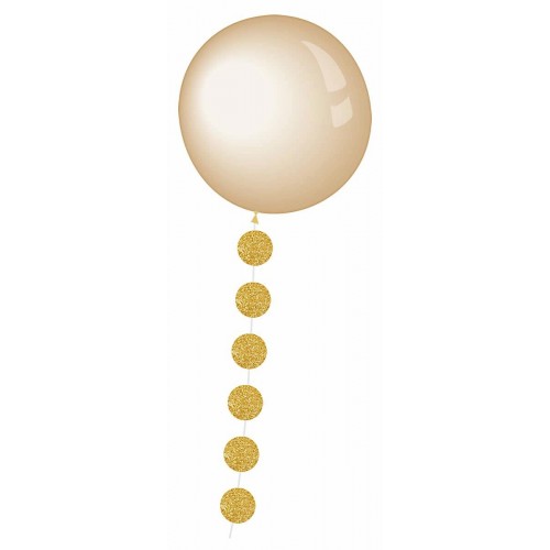   GUIRNAL P/GLOBO CIRCULO ORO 1,82M