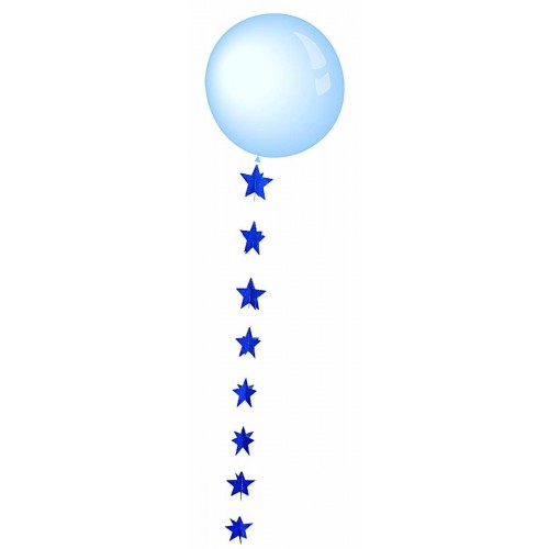 GUIRNALDA P/GLOBO ESTRELLA AZUL 1,82MT