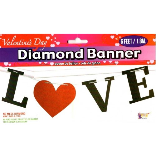 GUIRNALDA LETRA GLITTER LOVE 1,8MT