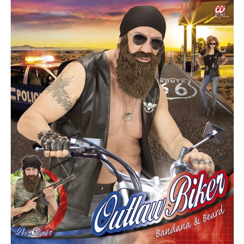 SET PAÑUELO BARBA MOTOCICLISTA