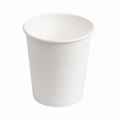   50 VASOS CARTON BLANCO 180ML  