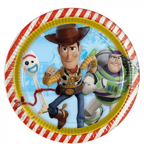   8 PLATOS  CARTON TOY STORY 4 23CM