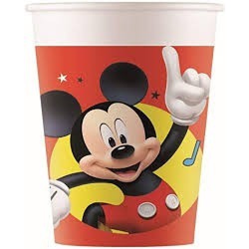   8 VASOS CARTON MICKEY 200ML