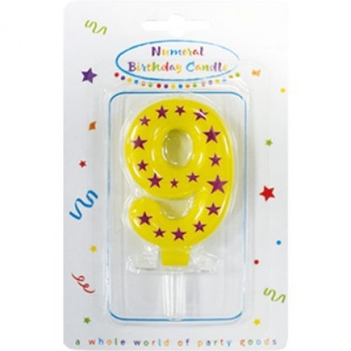 VELA FORMA N9 ESTRELLAS 6CM