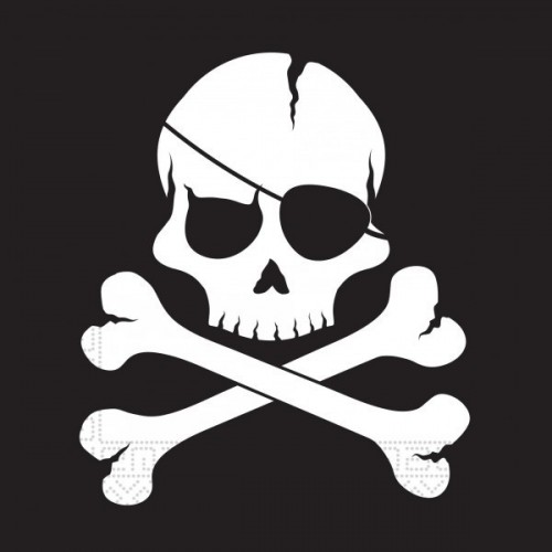  20 SERVILLETAS CALAVER PIRATA
