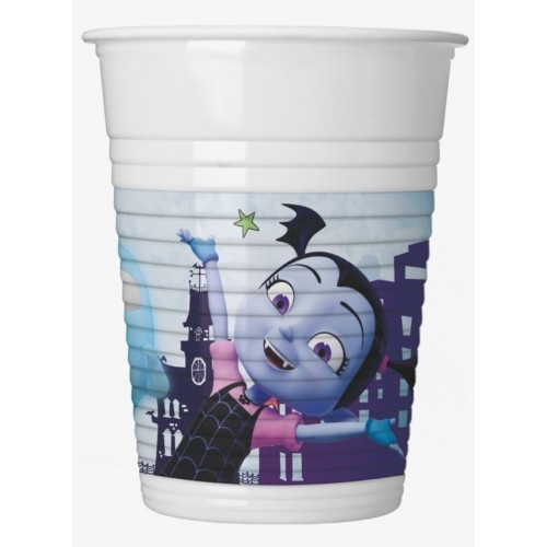   8 VASOS PL VAMPIRINA 200ML