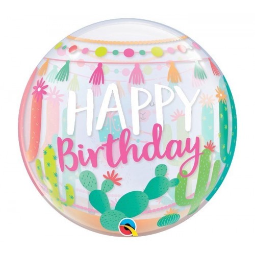 GLOBO 22" BURBUJA LLAMA BDAY PARTY